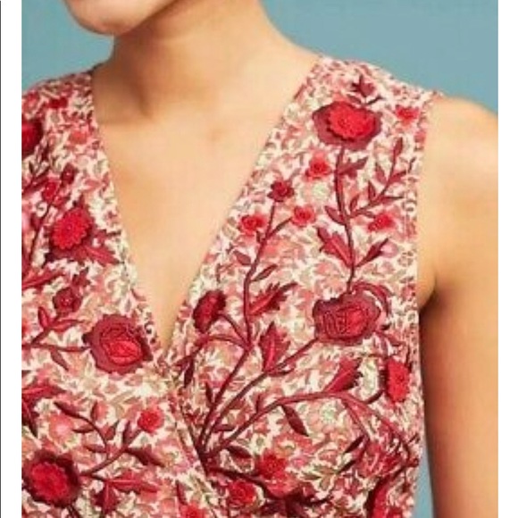 Rana Gill Red Floral Dress - Picture 8 of 10